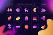 Blurry Gradient Shapes Collection, an Object Graphic by Samolevsky (Thumbnail 5 of 15)