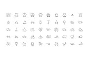 100 Transport Hand Drawn Doodle Icon, an Outline Icon by Creative Stall (Thumbnail 2 of 3)