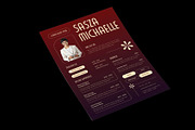 Retro Red Resume Template, a Resume Template by Neermana (Thumbnail 3 of 5)