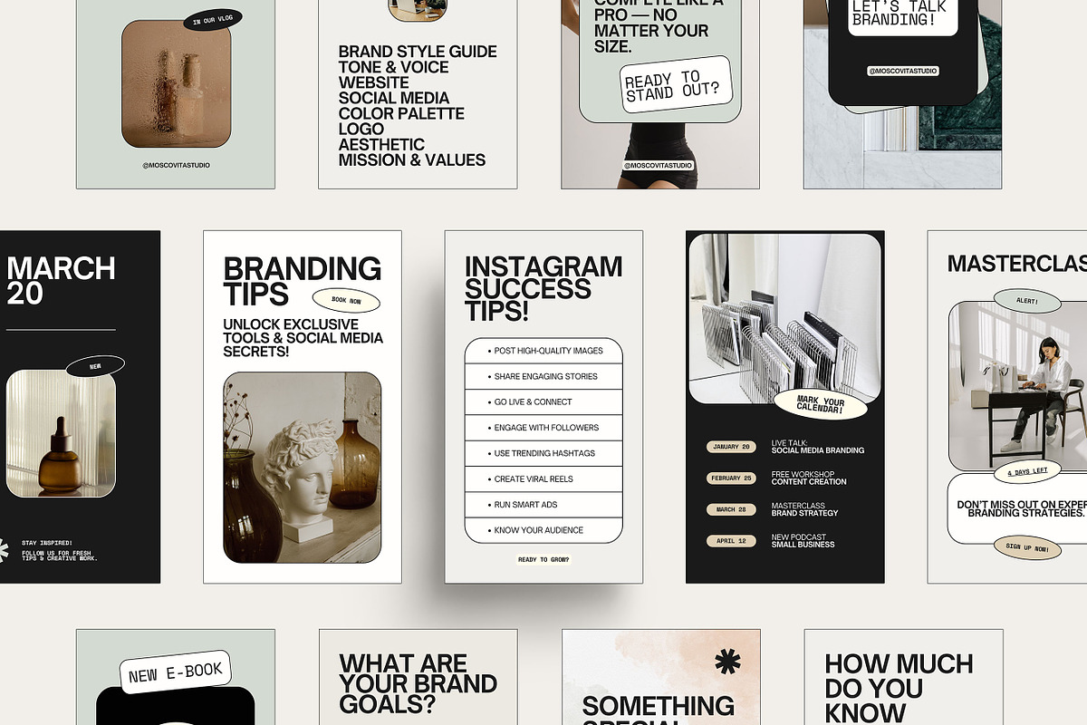 Instagram Story Template for Coaches, a Social Media Template by Moscovita Studio (Photo 2 of 10)
