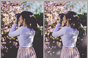 White and Pink Petals Overlays, an Action Add-On by MixPixBox (Thumbnail 5 of 6)