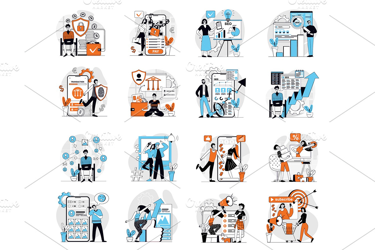 Bundle Concept Illustrations, a Finance Illustration by alexdndz (Photo 9 of 11)