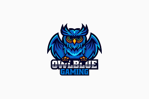 Owl Blue E- Sport and Sport Logo, a Branding & Logo Template by Artnivora.Std