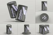 Protein Tall Jar Mock-up, a Packaging Mockup by zippypixelstudio (Thumbnail 1 of 12)