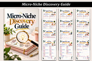 Micro-Niche Discovery Guide, a Stationery Template by Designmela01 (Thumbnail 1 of 5)