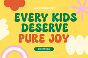 Somefun Retro Pop Display, a Sans Serif Font by Sloulyfe (Thumbnail 3 of 10)