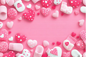 A pastel pink background with a, a Beauty & Fashion Photo by ZinetroN