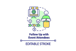 Follow Up With Event Attendees Icon