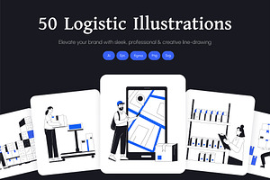 Logistic Shipping Illustration Art, a Solid Icon by Vectors Market
