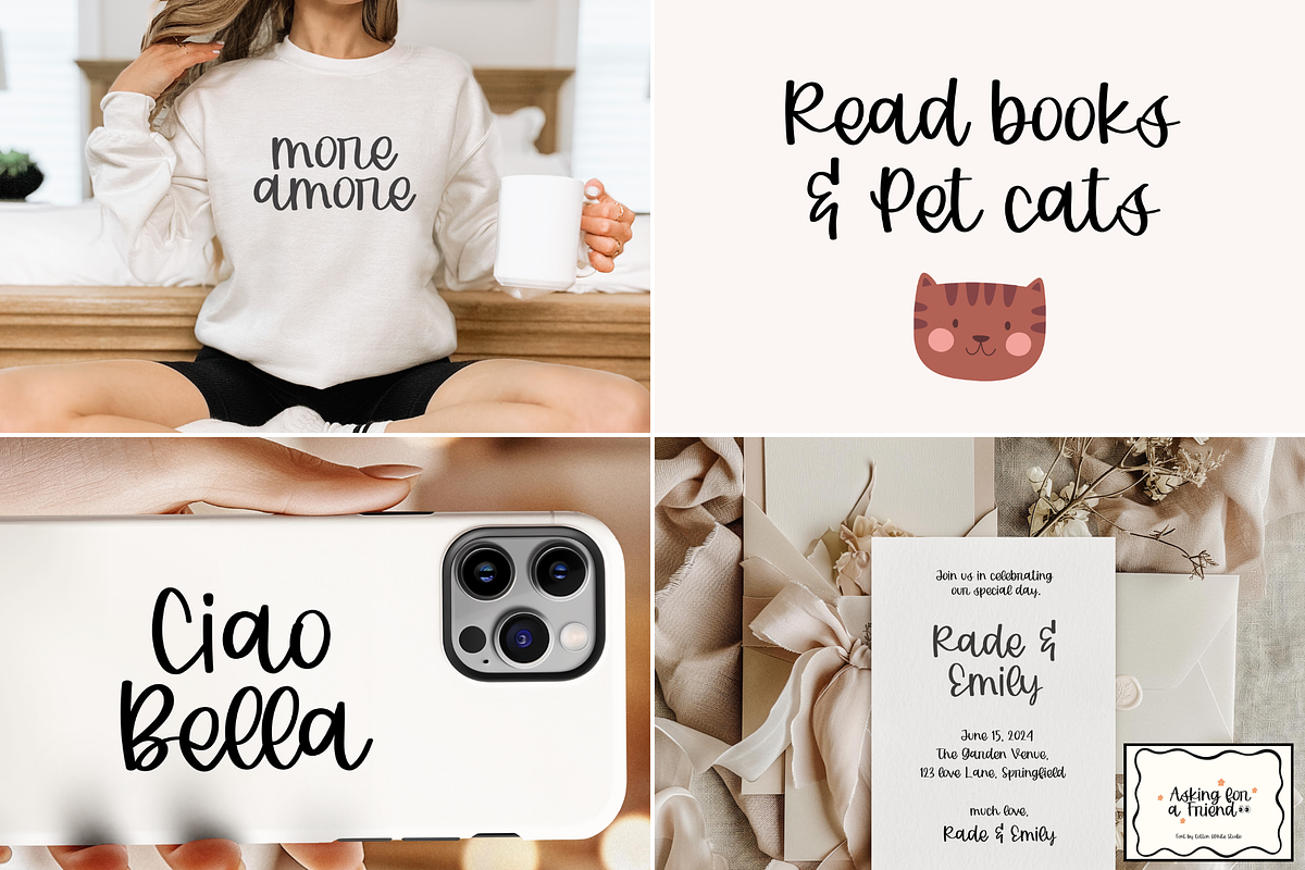 The Cut and Cursive Font Bundle 2, a Script Font by Sofia Skoog (Photo 7 of 11)