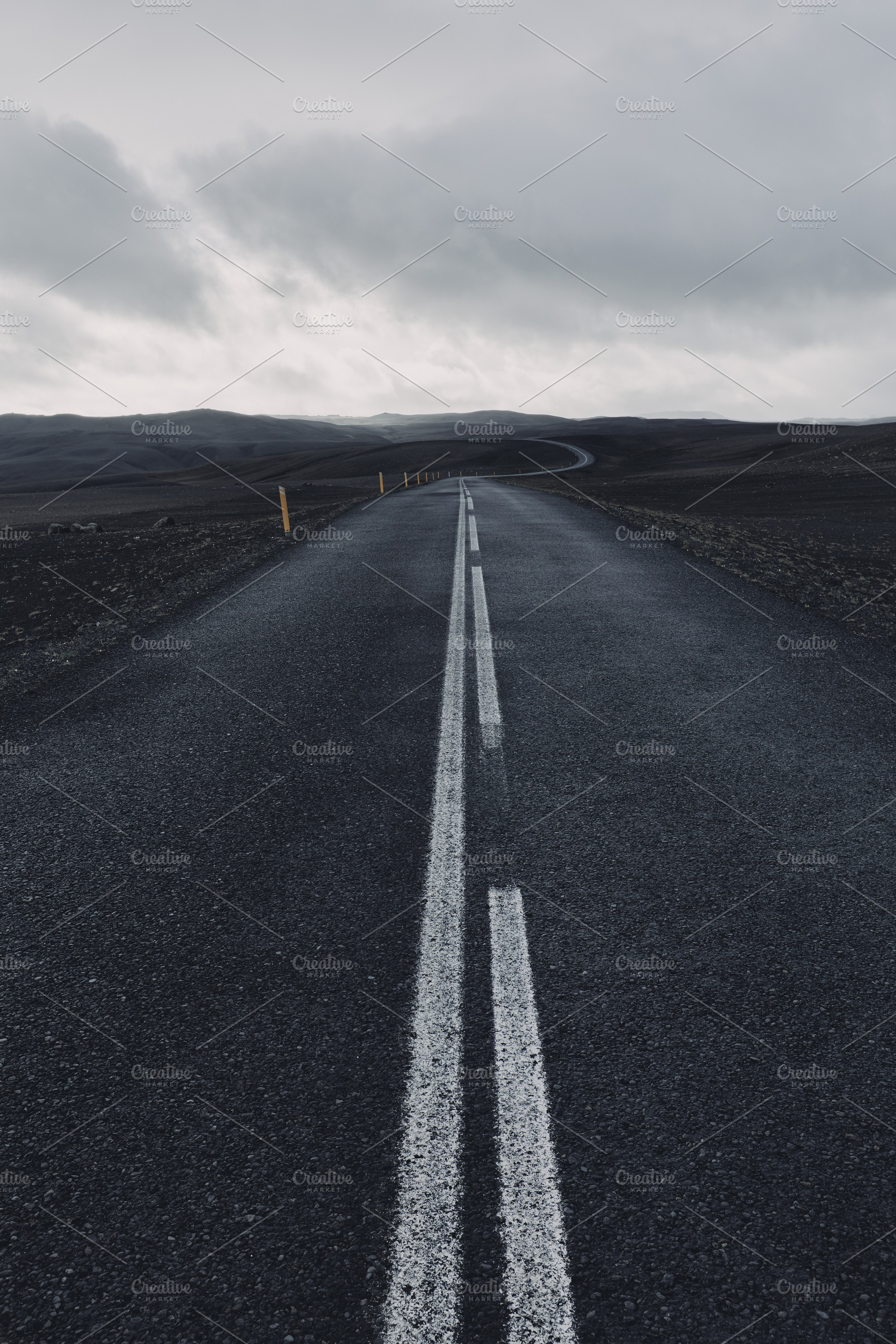 Black road in Iceland, a Transportation Photo by Sergey Furtaev