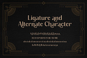 The Deco Noir - Art Deco Typeface, a Sans Serif Font by Dikas Studio (Thumbnail 5 of 7)