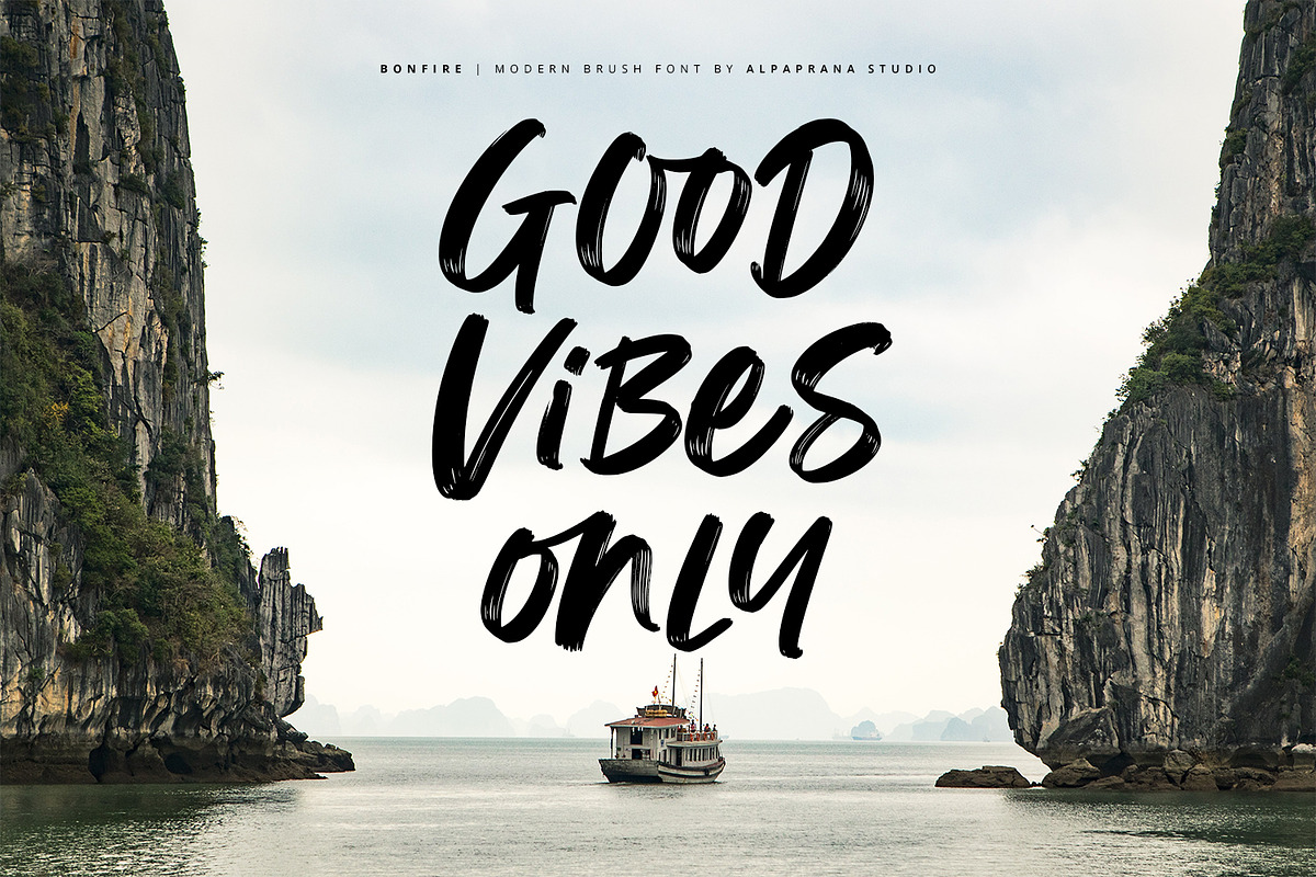 Bonfire - Modern Brush Font, a Handwritten Font by Alpaprana (Photo 4 of 13)