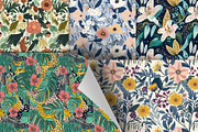 Floral Seamless Patterns Bundle, a Pattern Graphic by LESZ Design (Thumbnail 4 of 5)
