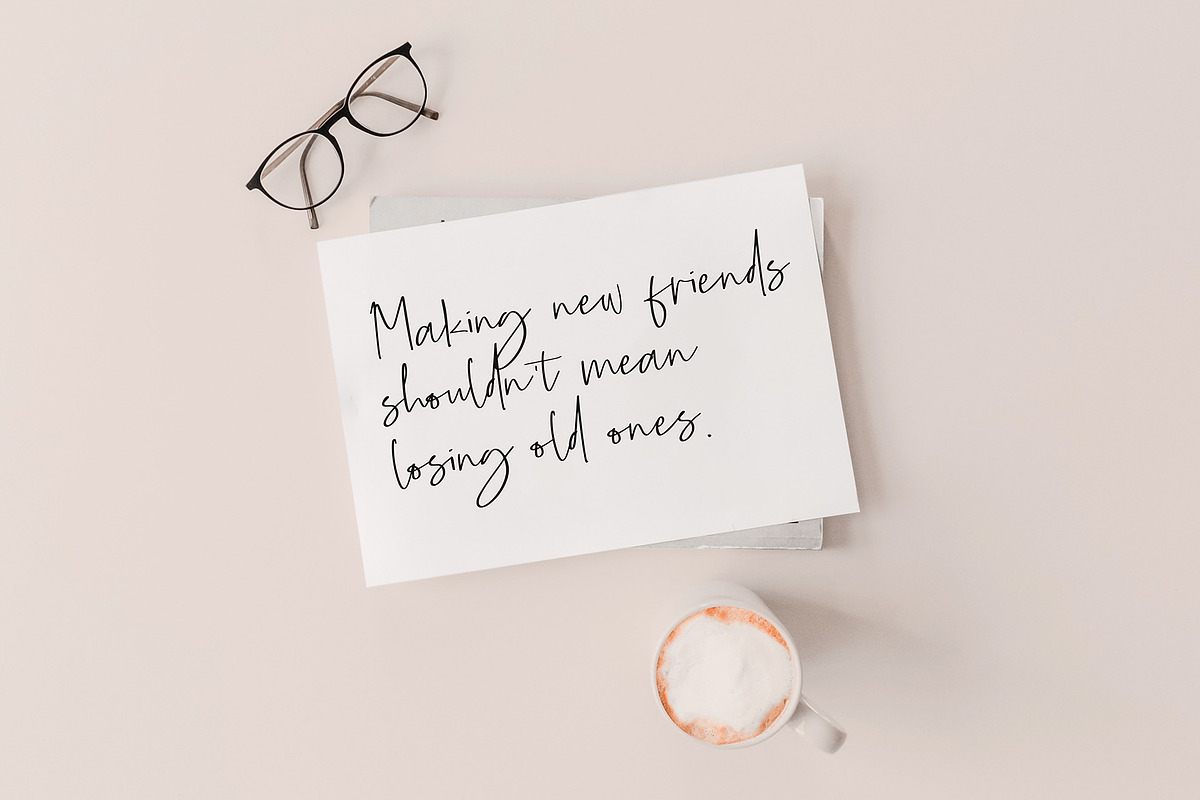 Old Buddy - Handwritten Font, a Script Font by Awanstudio (Photo 6 of 7)
