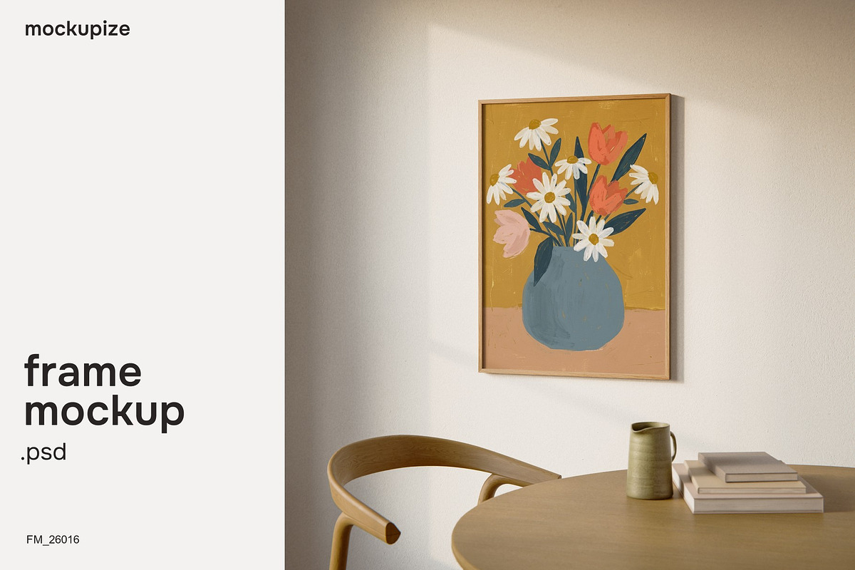 5x7 Dinner Table Frame Mockup, a Household Mockup by mockupize (Photo 1 of 7)