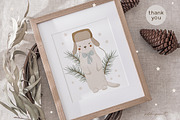 Kids Christmas clipart & pattern, an Animal Illustration by polikarpovaart (Thumbnail 13 of 14)