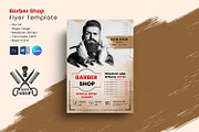 Barber Shop Flyer Template, a Flyer Template by Template Shop (Thumbnail 1 of 3)