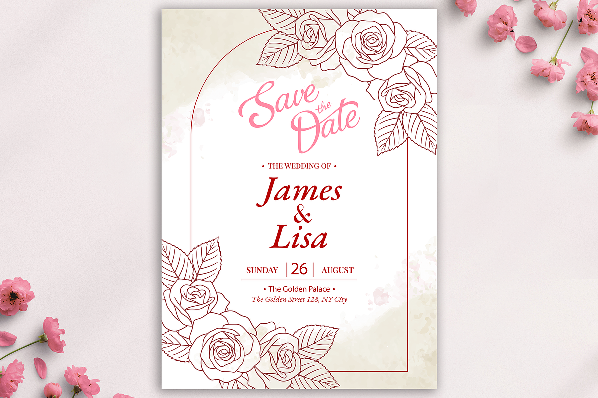 Rose Flower Line Art Illustration, a Decorative Illustration by Kusumaillustration (Photo 9 of 11)