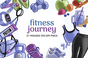 Fitness Planner Clipart