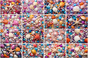 Colorful Seashells Wallpaper, a Texture Graphic by Forhadx5 (Thumbnail 2 of 4)