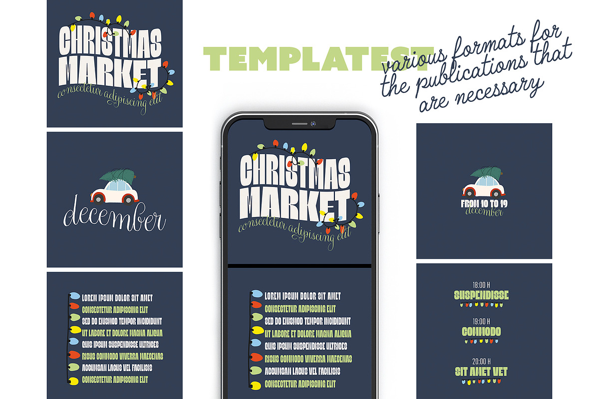 Christmas Social Media Template, a Social Media Template by McLittle Stock (Photo 4 of 4)