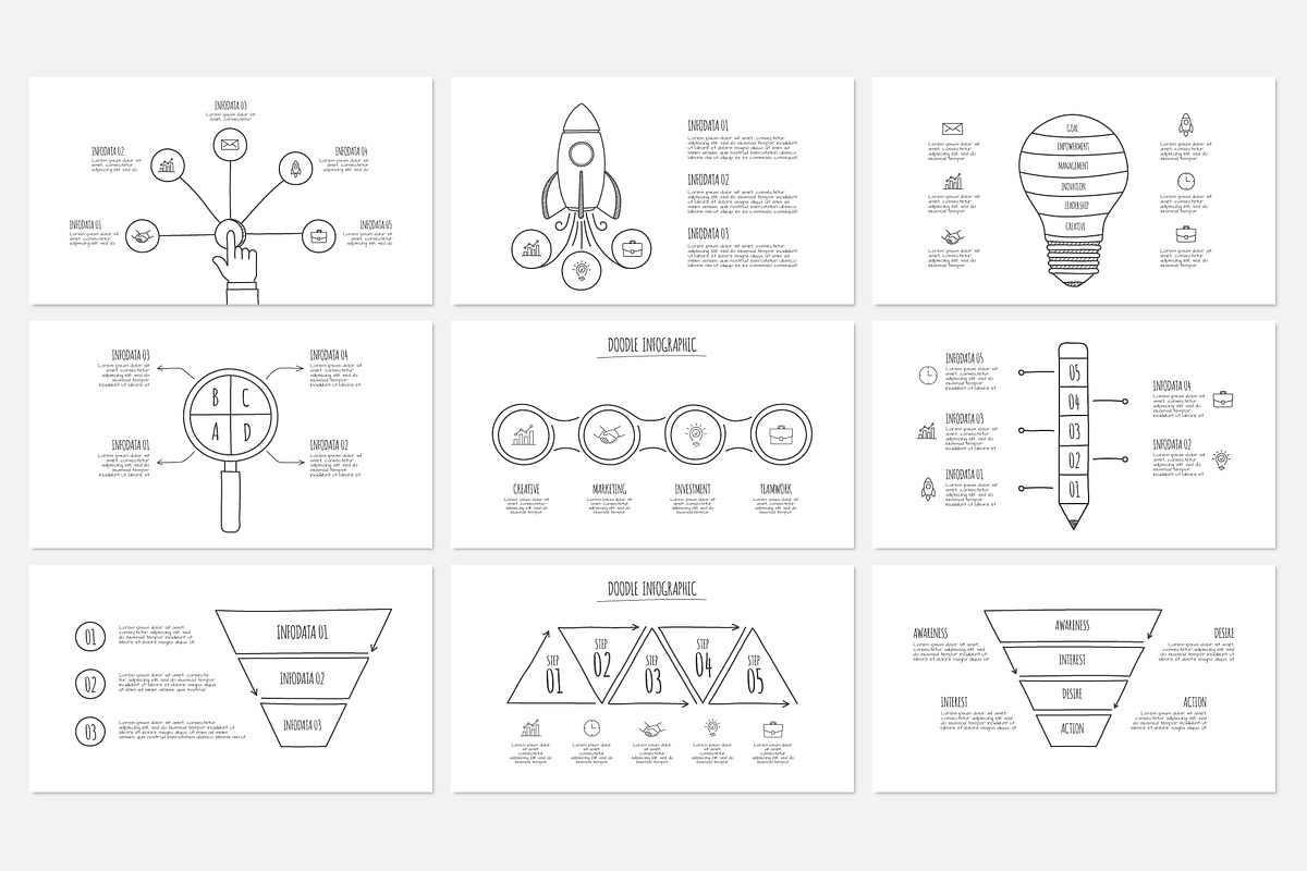 Keynote Doodle Infographics, a Presentation Template by Abert (Photo 7 of 11)