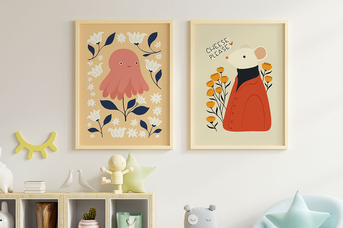 Nursery Room | Wall Art Collection, an Object Graphic by Leleka.Store (Photo 12 of 21)