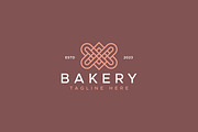 Bakery Food Geometric Linear Logo, a Branding & Logo Template by Signatoro (Thumbnail 1 of 2)