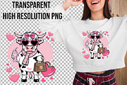 Valentine's day Cow Sublimationclipa, an Illustration by Wow Magic (Thumbnail 4 of 4)