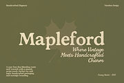 Mapleford – Handcrafted Font Duo, a Script Font by Creacy Studio (Thumbnail 1 of 10)