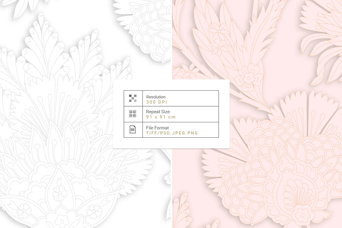Royal Chintz Garden - Luxury Prints!, a Pattern Graphic by Pink Linen (Photo 6 of 15)