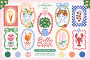Bella Estate - Summer Hand Drawn Set, an Object Graphic by Leila Divine (Thumbnail 1 of 19)