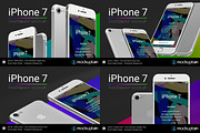 Iphone 7 Mockup White Full Pack, an iPhone Mockup by mockuptain (Thumbnail 8 of 10)