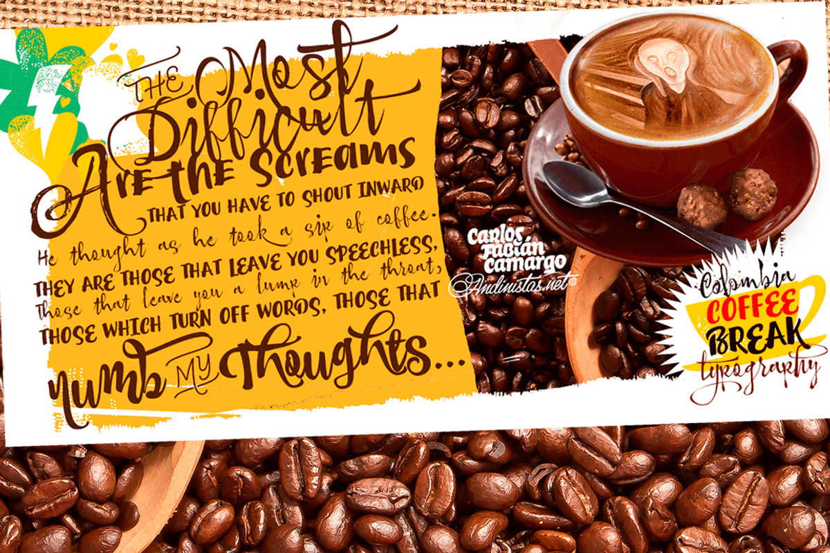 CoffeeBreak Type Family / 8 Fonts, a Script Font by Andinistas Fonts (Photo 11 of 11)