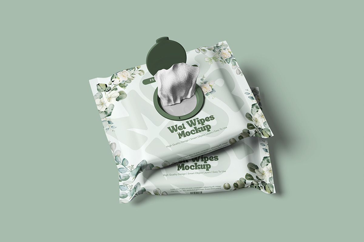 Wet Wipes Mockup, a Product Mockup by bimockup (Photo 4 of 6)