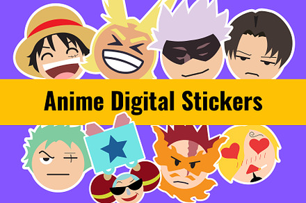 Anime Digital Stickers - Animojis, an Emoji Icon by Onetouch Store
