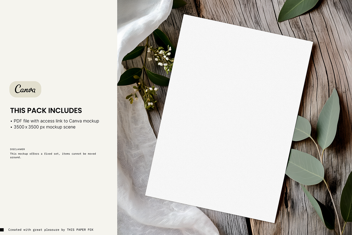 Invitation Card Mockup・Erna 4, a Product Mockup by This Paper Fox (Photo 4 of 5)