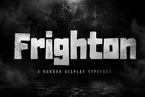FRIGHTON – Horror Display Typeface, a Script Font by Wow Magic