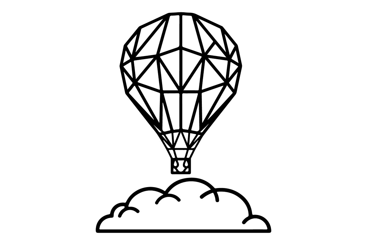 Hot Air Balloon Silhouette Bundle, an Object Illustration by Gaye Art (Photo 29 of 31)