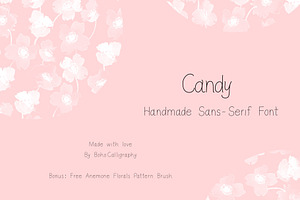 Candy - A handmade sans serif font