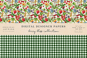 Berry Bliss Seamless Patterns, an Illustration by fashionaddict (Thumbnail 2 of 6)