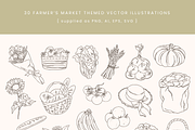 Farmer's Market Vector Illustrations, a Decorative Illustration by Emma Webb Studio (Thumbnail 3 of 8)