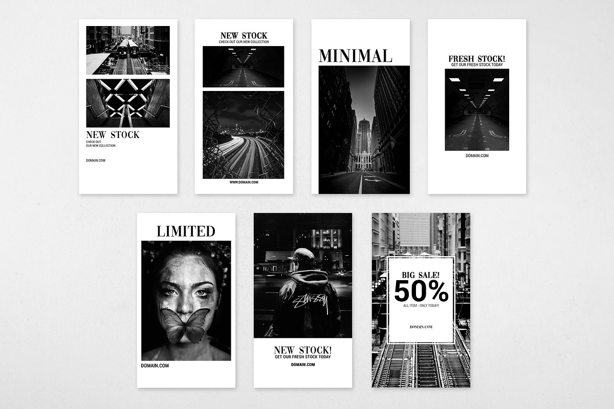 25 MINIMAL INSTAGRAM STORIES BUNDLE, a Social Media Template by Medianeka (Photo 4 of 4)