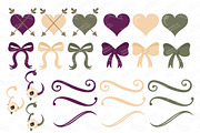 Deep Plum Floral Bicycle Vectors, an Illustration by Amanda Ilkov (Thumbnail 5 of 5)