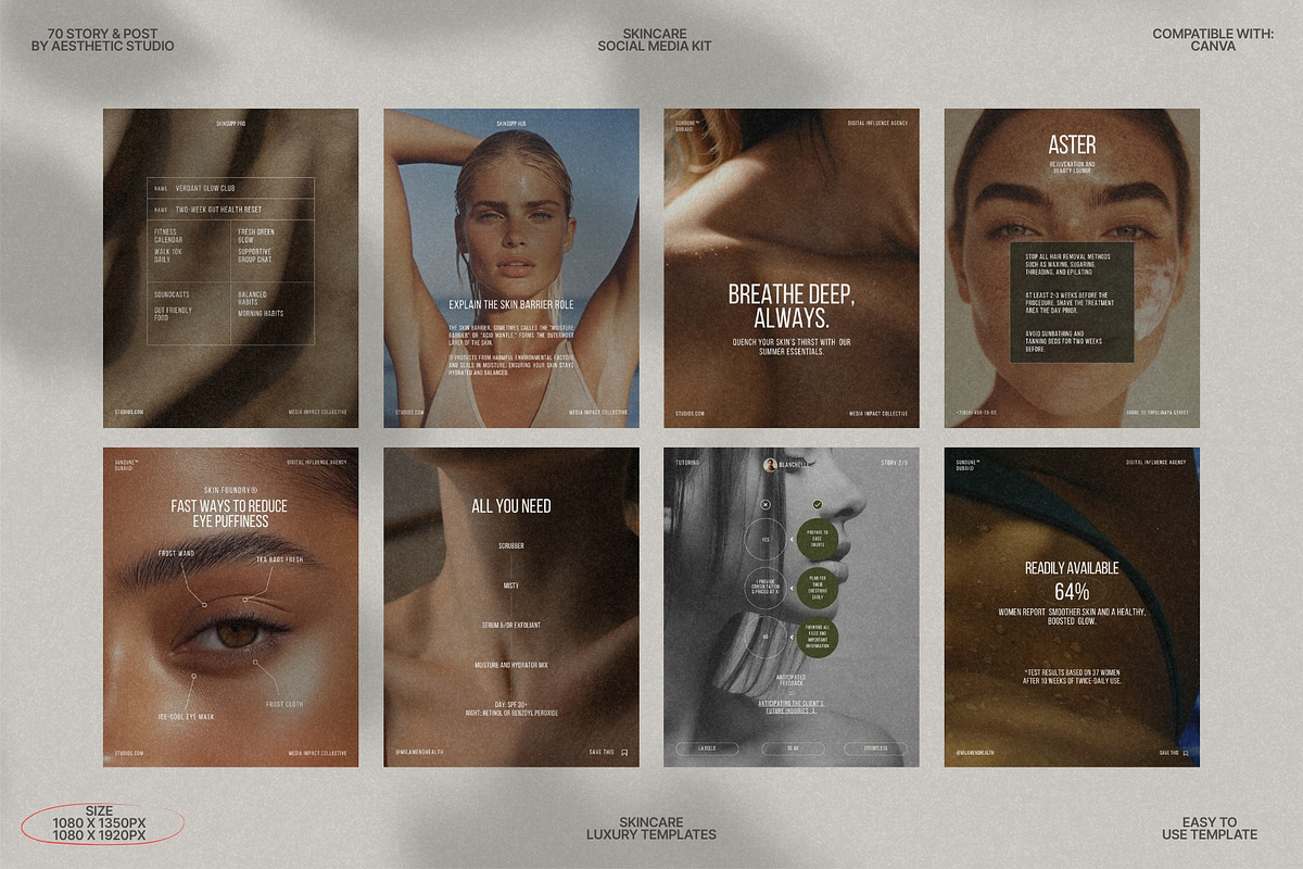 Canva Templates for Skincare Kit preview 4
