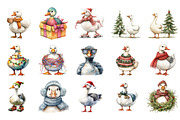 Christmas Silly Goose PNG Clipart, an Illustration by Designking (Thumbnail 2 of 5)
