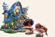 HAPPY SPRING FOREST FAIRY CLIPART, a Person Illustration by Daring Digies (Thumbnail 7 of 10)