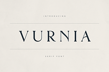 Vurnia – Elegant Serif Font