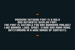 Proxena Satodar - Regular & Script